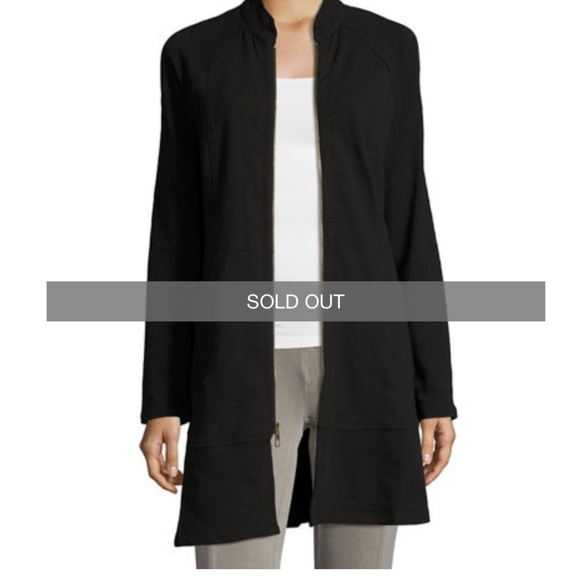 NWT Raya Slub Zip-Front Jacket sz M - Picture 4 of 4